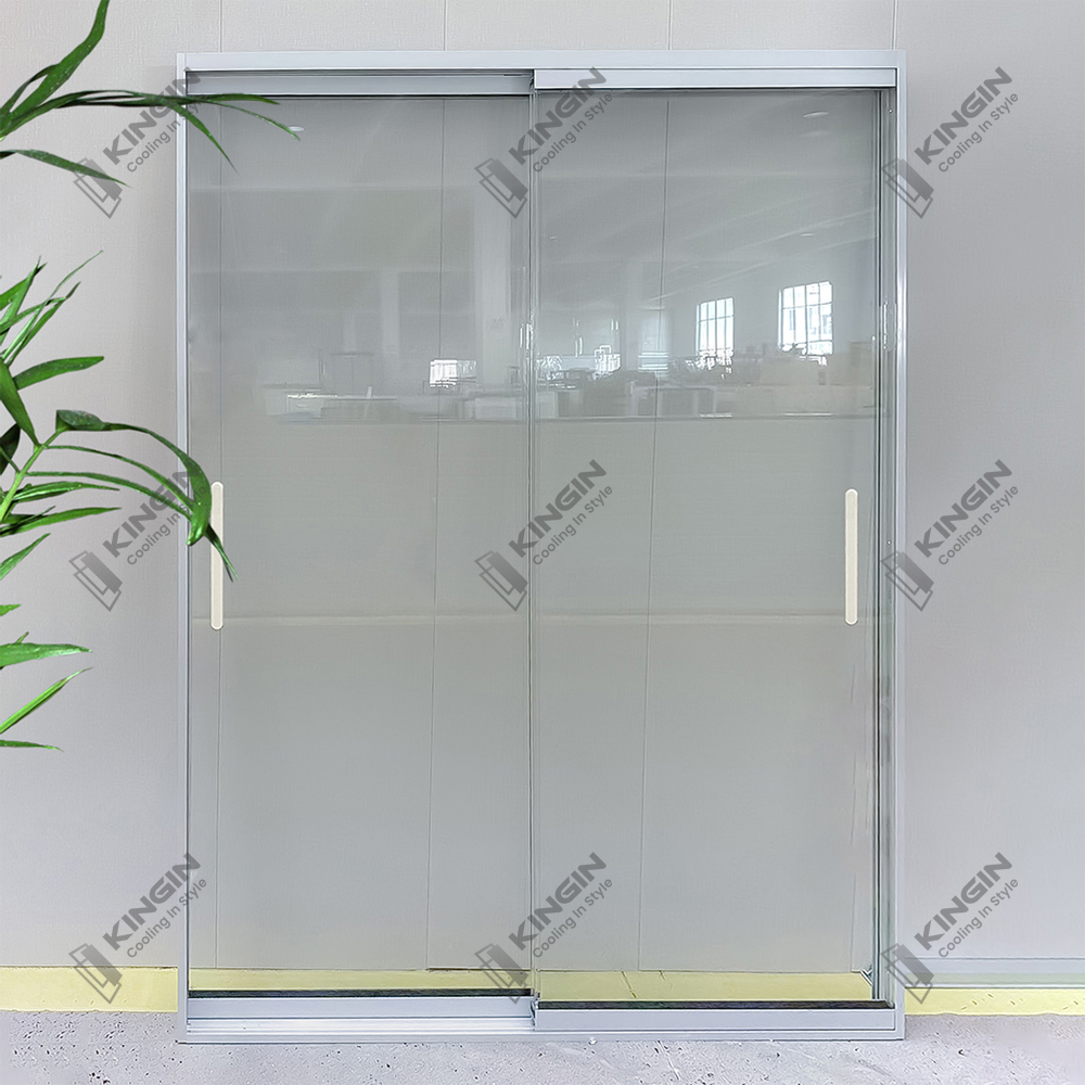 Innovative Design Large Display Showcase Frameless Sliding Glass Door for Coolers and Refrigerators
